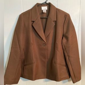 NWOT Alfred dunner brown blazer in size 18 petite